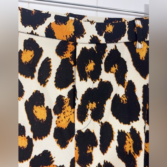 Ashley Stewart Animal Print  Pull On Jogger Pants Wide Leg Sz 18/20 - Picture 4 of 10